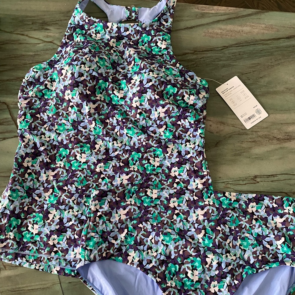 Athleta Tankini and High Waist Bikini Bottom